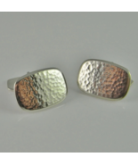 Antique Hammered Silver Cuff Links 1930s , Box , Make offer - €296,85 EUR