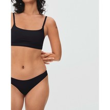 Everlane Womens x2 The Invisible Thong Panties Underwear Black S - $19.24