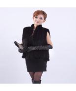 The new New Knitted Real Mink Fur Vest Short Waistcoat Women Sleeveless ... - £136.21 GBP