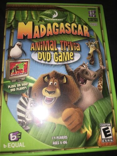 MADAGASCAR Animal Trivia DVD Game - $15.04