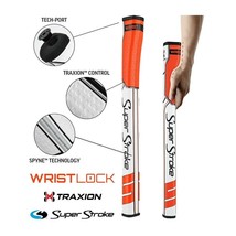 Superstroke Traxion WristLock Golf Putter Grip, Black, Orange or Green - £32.98 GBP