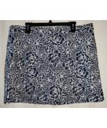 NEW WOMENS $59 Rafaella comfort NAVY W/ WHITE FLORAL PULL ON SKORT  SIZE... - €25,98 EUR