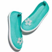 Girls Sequin Flower Flat Shoe - £11.78 GBP