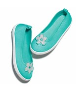 Girls Sequin Flower Flat Shoe - £11.47 GBP