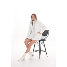 Vinci The Liora White Leather Women Jacket image 4