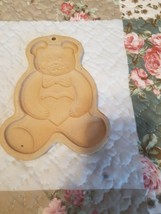Pampered Chef teddy bear cookie shortbread mold 1991 Family Heritage Collection - £1.54 GBP
