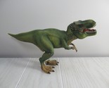 Schleich Tyrannosaurus T-Rex dinosaur figure toy green tan spots - $10.88