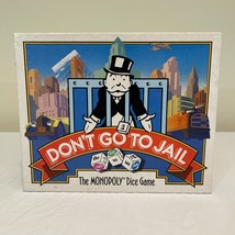 Monopoly Don’t Go To Jail Dice Board Game, Parker Brothers 1991 *INCOMPLETE* - $17.10