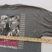 Gildan Heavy Cotton Crimson Tide National Champions Men's Gray Graphic T-Shirt L image 12