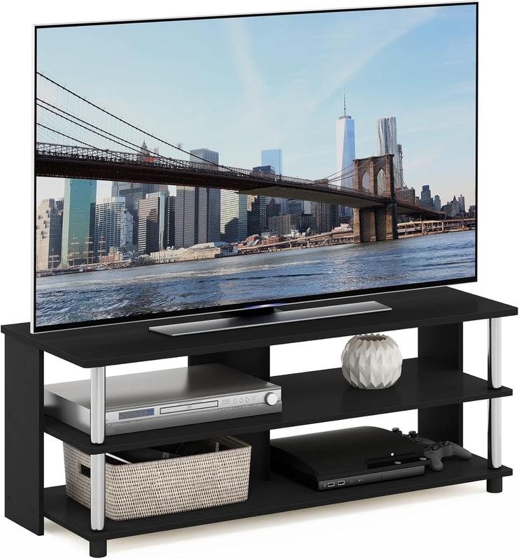 Sully 3-Tier Stand for TV up to 48 Inch, Americano/Chrome Item image 5
