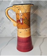 Romance By Ambiance 13-1/8” Large 80-ounce Pitcher Hand Painted  - $30.64