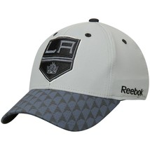  Reebok Los Angeles Kings M622Z NHL Crosscheck Stretch Fit Gray Hockey Cap Hat  - £18.13 GBP