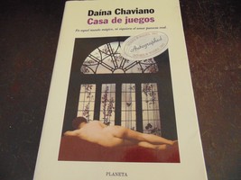 Casa de Juegos Hardcover Daina Chaviano SIGNED BY AUTHOR. FREE SHIPPING - $10.55