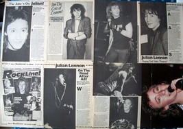 Julian Lennon ~ 16 Color And B&amp;W Clippings, Articles, Centerfold From 1985-1986 - £6.69 GBP