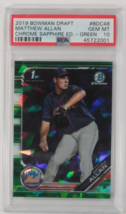 2019 Bowman Chrome Schizzi Matthew Allan Verde Sapphire Edizione PSA 10 ... - $156.37