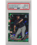 2019 Bowman Chrome Schizzi Matthew Allan Verde Sapphire Edizione PSA 10 ... - $2,904.24 MXN