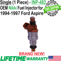 NEW OEM Nikki 1 Piece Fuel Injector for 1994-1997 Ford Aspire 1.3L I4 #I... - $84.64