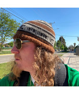 Hand Knit Wool Slouchy Beanie - Soft Warm Light Brown Alpaca Wool Winter... - $39.59