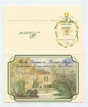 Domaines de Bertaud Belieu RESERVE Card PresquIle De Saint Tropez  - £14.24 GBP