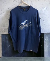 Sean John Men&#39;s SIZE XL Shirt Bird NYC Blue Short Sleeve Cotton Graphic ... - $22.77