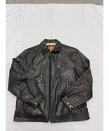 The Territory Ahead  Black Leather Bomber Jacket Size Men’s Medium.  Mot... - £51.40 GBP