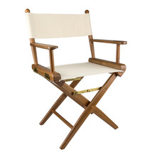 Whitecap Directors Chair w/Natural Seat Covers - Teak [60044] - $366.61