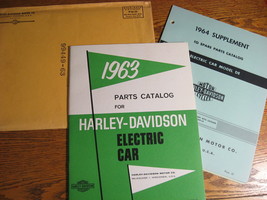 1963 1964 Harley Davidson Electric Car Golf Cart Parts Catalog Manual EV... - $38.61