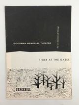 1958 Stagebill The Goodman Theatre Michael Hall in Tiger at the Gates - £14.91 GBP