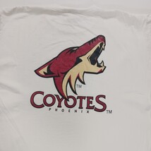 Fruit Of The Loom Phoenix Coyotes Men's White Cotton Graphic T-Shirt Size XL image 6