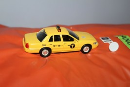 NYC New York City Yellow  Ford Crown Victoria Taxi Cab With Parking Sign Toy - $24.74