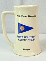 Vintage Fort Walton Yacht Club Mid-Winter Warm Up SKIPPER Stein - RARE !!!! - $19.75