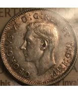 1947 Canada Silver 10 cents - ICCS AU-55 - £17.81 GBP