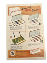 Esterbrook Fountain Pen Ad Advertisement 1940s 1949 Art Color Protective... - $37.22