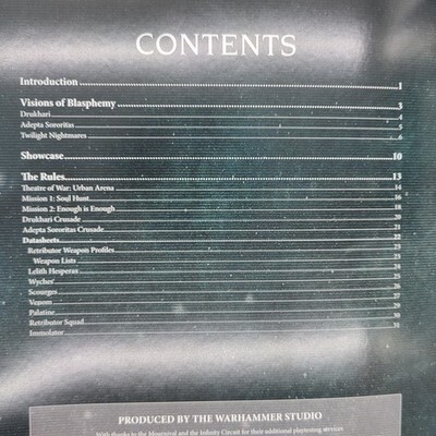 Warhammer 40k Piety and Pain Campaign Book: Adepta Sororitas Drukhari Item image 5