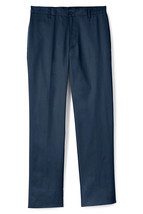 Lands End Uniform Boys Size 18, 27" Inseam, Perfect Fit Cotton Chino Pants, Navy - $17.99