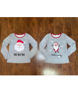 new Women's Long Sleeve PAJAMA SHIRT TOP sz XS Christmas Santa Matching ... - €10,99 EUR