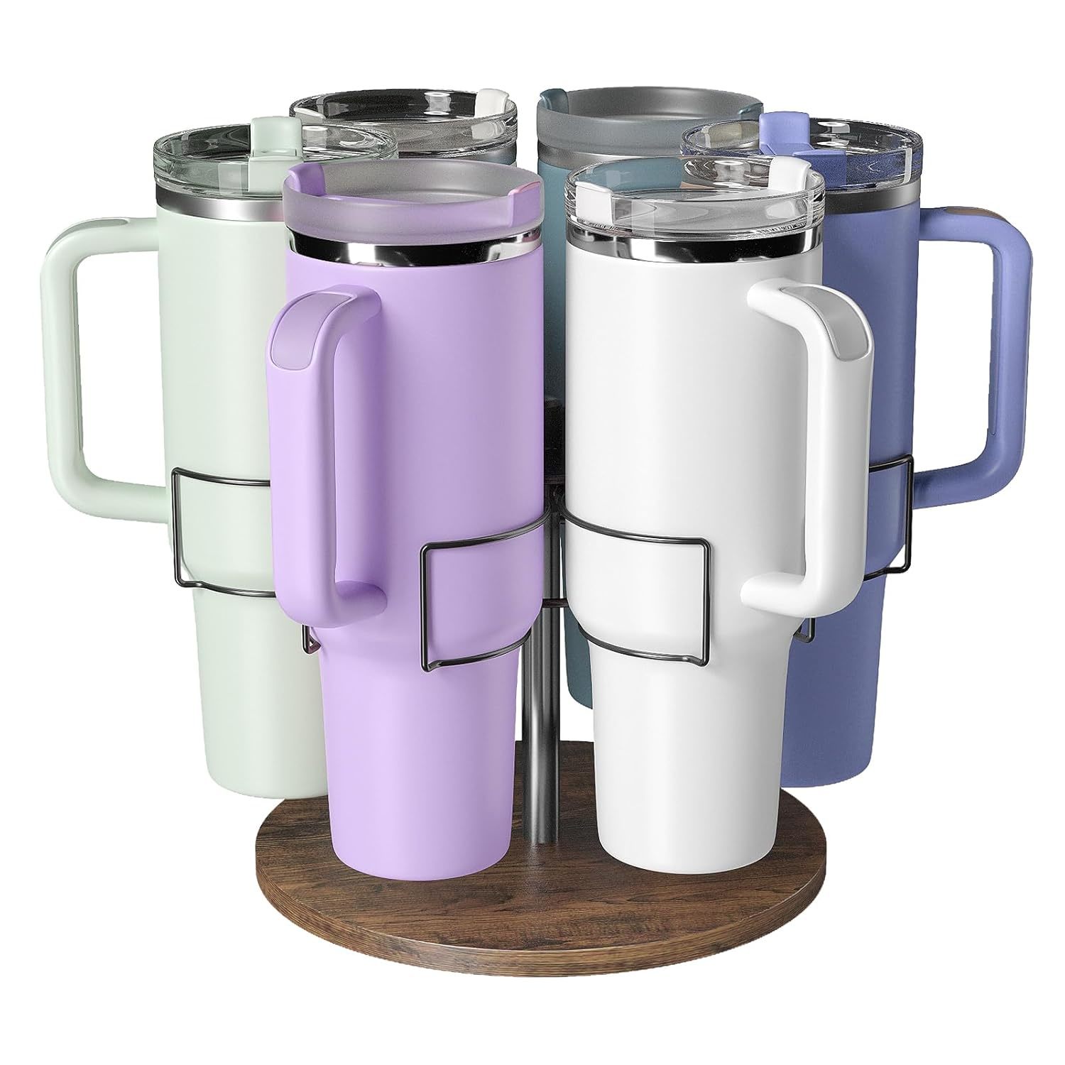 Stanley 40 Oz Cup Organizer With Quiet Silent Pivot, Rotating Tumbler Holder, Wa