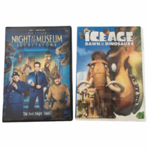 Kids Movies 2 DVD Lot Ice Age &amp; Night at the Museum Secret of the Tomb PG Rating - £4.77 GBP