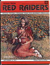 Texas Tech vs Utah 9/15/1973 NCAA College Football Program - £40.68 GBP