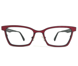 OGI Eyeglasses Frames 4306/1754 Black Red Square Full Rim 51-20-145 - £43.92 GBP