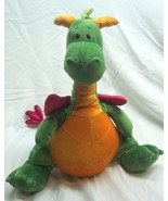 Gund Kids CUTE SOFT GREEN SCALES&#39;N TAILS SR. DRAGON 13&quot; Plush STUFFED AN... - $24.74