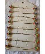 ⭕⭕VTG 16 Vintage Hair Barrettes for Women, New, 5cm Length, Flower Baskets - €10,19 EUR