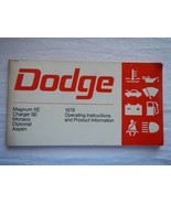 1978 78 Dodge operating instructions Magnum XE Charger SE Monaco Diploma... - $186.88 MXN