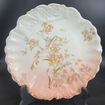 M. Redon Limoges Plate  9&quot; Antique 1882-1896  Porcelain Pink Gold Decor CHIPS - £10.52 GBP