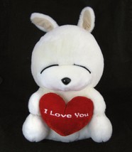 Mashimaro Yeopki Tokki White Bunny Rabbit Plush I Love You Heart  Anime Kim Jae - £29.89 GBP