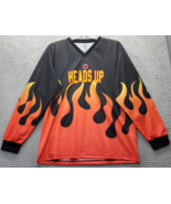 Epic Sports Heads Up Goalie Jersey Soccer Mens XL Multi Fire Print Elbow... - $33.31 CAD
