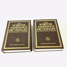 1982 Websters Reference Dictionary Encyclopedic Edition Vol. I and II - $23.38