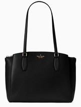 New Kate Spade Monet Large Triple Compartment Tote Leather Black with Dust bag - £119.88 GBP