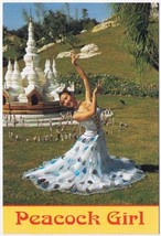 Postcard Peacock Girl Manfeilong Pagoda China - £2.75 GBP