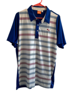 Puma Sport Lifestyle Shirt Men Striped L Polo Short Sleeve Stretch Golf ... - $785.24 MXN